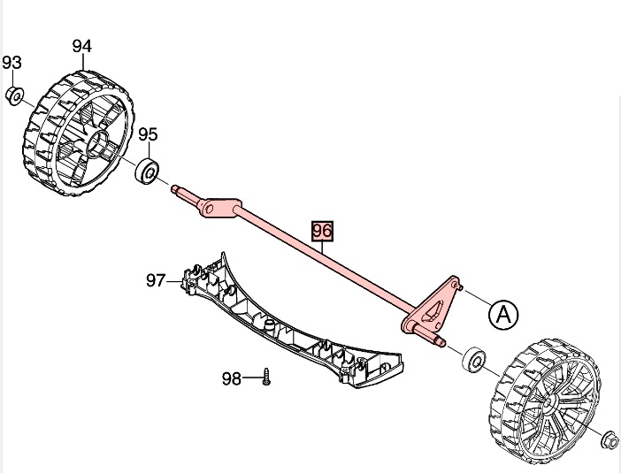 ND MAKITA / DOLMAR Oska predná, DLM431, DLM432, 165668-0, 162C68-3 (m5)